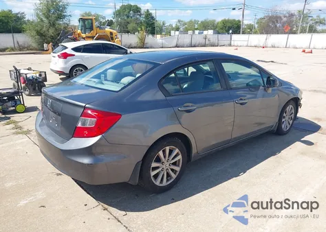 2012 Honda Civic Ex z USA, uszkodzony, nr VIN 19XFB2F89CE047665